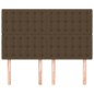 vidaXL Kopfteile 4 Stk. Dunkelbraun 72x5x78/88 cm Stoff