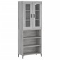 Highboard Grau Sonoma 69,5x34x180 cm Holzwerkstoff Highboard Grau Sonoma 69,5x34x180 cm Holzwerkstoff