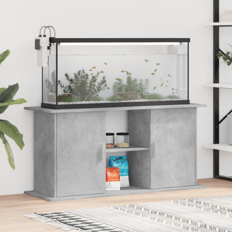 vidaXL Aquariumständer Betongrau 121x41x58 cm Holzwerkstoff vidaXL Aquariumständer Betongrau 121x41x58 cm Holzwerkstoff