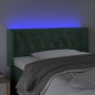 vidaXL LED Kopfteil Dunkelgrün 93x16x78/88 cm Samt