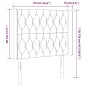 vidaXL LED Kopfteil Dunkelgrün 93x16x118/128 cm Samt vidaXL LED Kopfteil Dunkelgrün 93x16x118/128 cm Samt