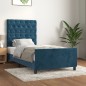 vidaXL Bettgestell mit Kopfteil Dunkelblau 80x200 cm Samt vidaXL Bettgestell mit Kopfteil Dunkelblau 80x200 cm Samt
