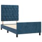 vidaXL Bettgestell mit Kopfteil Dunkelblau 80x200 cm Samt vidaXL Bettgestell mit Kopfteil Dunkelblau 80x200 cm Samt