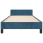 vidaXL Bettgestell mit Kopfteil Dunkelblau 80x200 cm Samt vidaXL Bettgestell mit Kopfteil Dunkelblau 80x200 cm Samt
