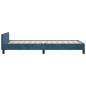 vidaXL Bettgestell mit Kopfteil Dunkelblau 80x200 cm Samt vidaXL Bettgestell mit Kopfteil Dunkelblau 80x200 cm Samt