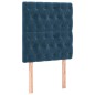vidaXL Bettgestell mit Kopfteil Dunkelblau 80x200 cm Samt vidaXL Bettgestell mit Kopfteil Dunkelblau 80x200 cm Samt