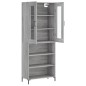Highboard Grau Sonoma 69,5x34x180 cm Holzwerkstoff Highboard Grau Sonoma 69,5x34x180 cm Holzwerkstoff