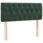 vidaXL Boxspringbett mit Matratze & LED Dunkelgrün 90x200 cm Samt vidaXL Boxspringbett mit Matratze & LED Dunkelgrün 90x200 cm Samt