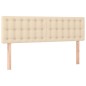 vidaXL Boxspringbett mit Matratze Creme 140x200 cm Stoff vidaXL Boxspringbett mit Matratze Creme 140x200 cm Stoff