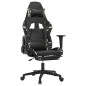 vidaXL Gamingstuhl mit Massage Fußstütze Schwarz Tarnfarben Kunstleder vidaXL Gamingstuhl mit Massage Fußstütze Schwarz Tarnfarben Kunstleder