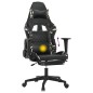 vidaXL Gamingstuhl mit Massage Fußstütze Schwarz Tarnfarben Kunstleder vidaXL Gamingstuhl mit Massage Fußstütze Schwarz Tarnfarben Kunstleder
