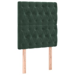 vidaXL Kopfteile 2 Stk. Dunkelgrün 80x7x78/88 cm Samt