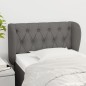 vidaXL Kopfteil mit Ohren Dunkelgrau 83x23x78/88 cm Stoff
