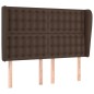 vidaXL Kopfteil mit Ohren Braun 147x23x118/128 cm Kunstleder