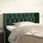 vidaXL Kopfteil mit Ohren Dunkelgrün 93x16x78/88 cm Samt