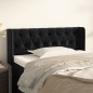 vidaXL Kopfteil mit Ohren Schwarz 103x16x78/88 cm Samt vidaXL Kopfteil mit Ohren Schwarz 103x16x78/88 cm Samt