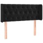 vidaXL Kopfteil mit Ohren Schwarz 103x16x78/88 cm Samt vidaXL Kopfteil mit Ohren Schwarz 103x16x78/88 cm Samt