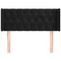 vidaXL Kopfteil mit Ohren Schwarz 103x16x78/88 cm Samt vidaXL Kopfteil mit Ohren Schwarz 103x16x78/88 cm Samt