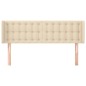 vidaXL Kopfteil mit Ohren Creme 147x16x78/88 cm Stoff