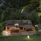 5-tlg. Garten-Lounge-Set mit Auflagen Massivholz Akazie 5-tlg. Garten-Lounge-Set mit Auflagen Massivholz Akazie