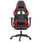 vidaXL Gaming-Stuhl mit Massage & Fußstütze Schwarz & Rot Kunstleder vidaXL Gaming-Stuhl mit Massage & Fußstütze Schwarz & Rot Kunstleder