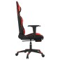 vidaXL Gaming-Stuhl mit Massage & Fußstütze Schwarz & Rot Kunstleder vidaXL Gaming-Stuhl mit Massage & Fußstütze Schwarz & Rot Kunstleder