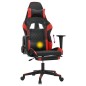 vidaXL Gaming-Stuhl mit Massage & Fußstütze Schwarz & Rot Kunstleder vidaXL Gaming-Stuhl mit Massage & Fußstütze Schwarz & Rot Kunstleder