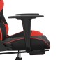 vidaXL Gaming-Stuhl mit Massage & Fußstütze Schwarz & Rot Kunstleder vidaXL Gaming-Stuhl mit Massage & Fußstütze Schwarz & Rot Kunstleder