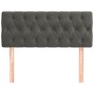 vidaXL Kopfteil Dunkelgrau 100x7x78/88 cm Samt