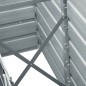 vidaXL Garten-Hochbeet Verzinkter Stahl 240×40×45 cm Grau vidaXL Garten-Hochbeet Verzinkter Stahl 240×40×45 cm Grau