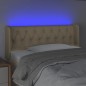 vidaXL LED Kopfteil Creme 93x16x78/88 cm Stoff vidaXL LED Kopfteil Creme 93x16x78/88 cm Stoff