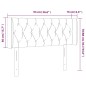 vidaXL LED Kopfteil Creme 93x16x78/88 cm Stoff vidaXL LED Kopfteil Creme 93x16x78/88 cm Stoff
