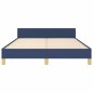vidaXL Bettgestell mit Kopfteil Blau 140x190 cm Stoff vidaXL Bettgestell mit Kopfteil Blau 140x190 cm Stoff