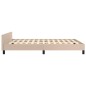 vidaXL Bettgestell mit Kopfteil Cappuccino-Braun 140x200 cm Kunstleder vidaXL Bettgestell mit Kopfteil Cappuccino-Braun 140x200 cm Kunstleder