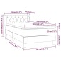 vidaXL Boxspringbett mit Matratze Dunkelgrau 80x200 cm Stoff vidaXL Boxspringbett mit Matratze Dunkelgrau 80x200 cm Stoff