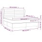 vidaXL Boxspringbett mit Matratze Dunkelgrün 160x200 cm Samt vidaXL Boxspringbett mit Matratze Dunkelgrün 160x200 cm Samt