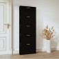 vidaXL Schuhschrank Schwarz 59x17x169 cm Holzwerkstoff vidaXL Schuhschrank Schwarz 59x17x169 cm Holzwerkstoff