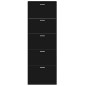 vidaXL Schuhschrank Schwarz 59x17x169 cm Holzwerkstoff vidaXL Schuhschrank Schwarz 59x17x169 cm Holzwerkstoff