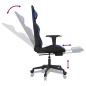 vidaXL Gaming-Stuhl mit Fußstütze Schwarz und Blau Kunstleder vidaXL Gaming-Stuhl mit Fußstütze Schwarz und Blau Kunstleder