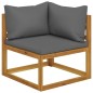 4-tlg. Garten-Lounge-Set mit Auflagen Massivholz Akazie 4-tlg. Garten-Lounge-Set mit Auflagen Massivholz Akazie