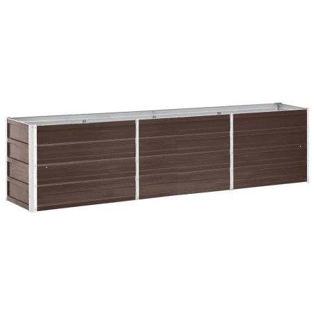 vidaXL Garten-Hochbeet Verzinkter Stahl 240×40×45 cm Braun