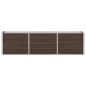 vidaXL Garten-Hochbeet Verzinkter Stahl 240×40×45 cm Braun vidaXL Garten-Hochbeet Verzinkter Stahl 240×40×45 cm Braun