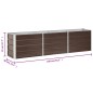 vidaXL Garten-Hochbeet Verzinkter Stahl 240×40×45 cm Braun vidaXL Garten-Hochbeet Verzinkter Stahl 240×40×45 cm Braun