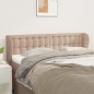 vidaXL Kopfteil mit Ohren Cappuccino-Braun 147x23x78/88 cm Kunstleder