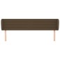 vidaXL Kopfteil mit Ohren Dunkelbraun 203x23x78/88 cm Stoff vidaXL Kopfteil mit Ohren Dunkelbraun 203x23x78/88 cm Stoff