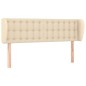 vidaXL Kopfteil mit Ohren Creme 147x23x78/88 cm Stoff vidaXL Kopfteil mit Ohren Creme 147x23x78/88 cm Stoff