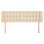 vidaXL Kopfteil mit Ohren Creme 147x23x78/88 cm Stoff vidaXL Kopfteil mit Ohren Creme 147x23x78/88 cm Stoff
