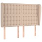 vidaXL Kopfteil mit Ohren Cappuccino-Braun 147x23x118/128cm Kunstleder vidaXL Kopfteil mit Ohren Cappuccino-Braun 147x23x118/128cm Kunstleder