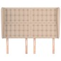 vidaXL Kopfteil mit Ohren Cappuccino-Braun 147x23x118/128cm Kunstleder vidaXL Kopfteil mit Ohren Cappuccino-Braun 147x23x118/128cm Kunstleder