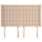 vidaXL Kopfteil mit Ohren Cappuccino-Braun 147x16x118/128cm Kunstleder vidaXL Kopfteil mit Ohren Cappuccino-Braun 147x16x118/128cm Kunstleder